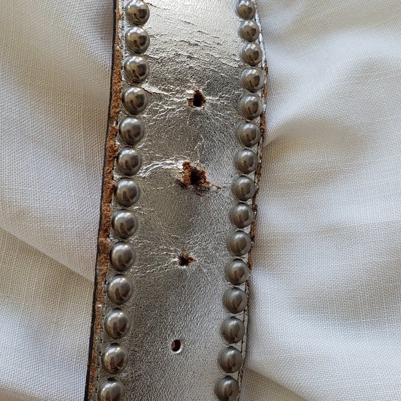 Vintage silver turquoise studded moon belt - Picture 4 of 8